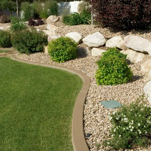 landscaping in the front of the house